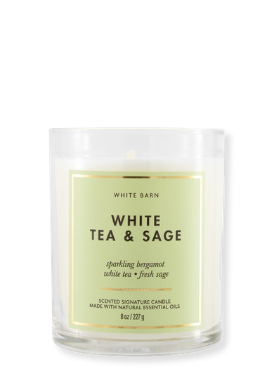 1-Wick Candle - White Tea &amp; Sage - 227g