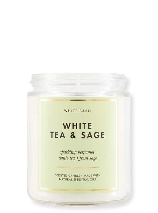 1-Docht Kerze - White Tea & Sage - 198g