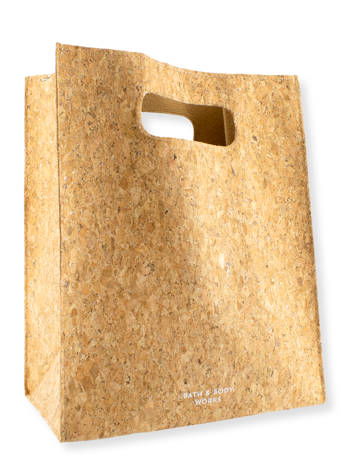 Gift bag - cork glitter - large