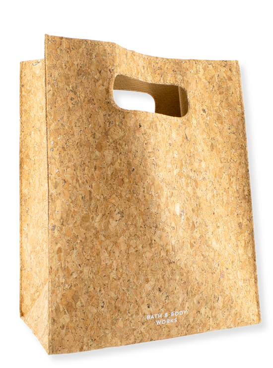 Gift bag - cork glitter - large